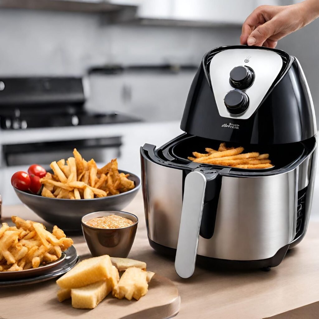 stainless steel air fryer features